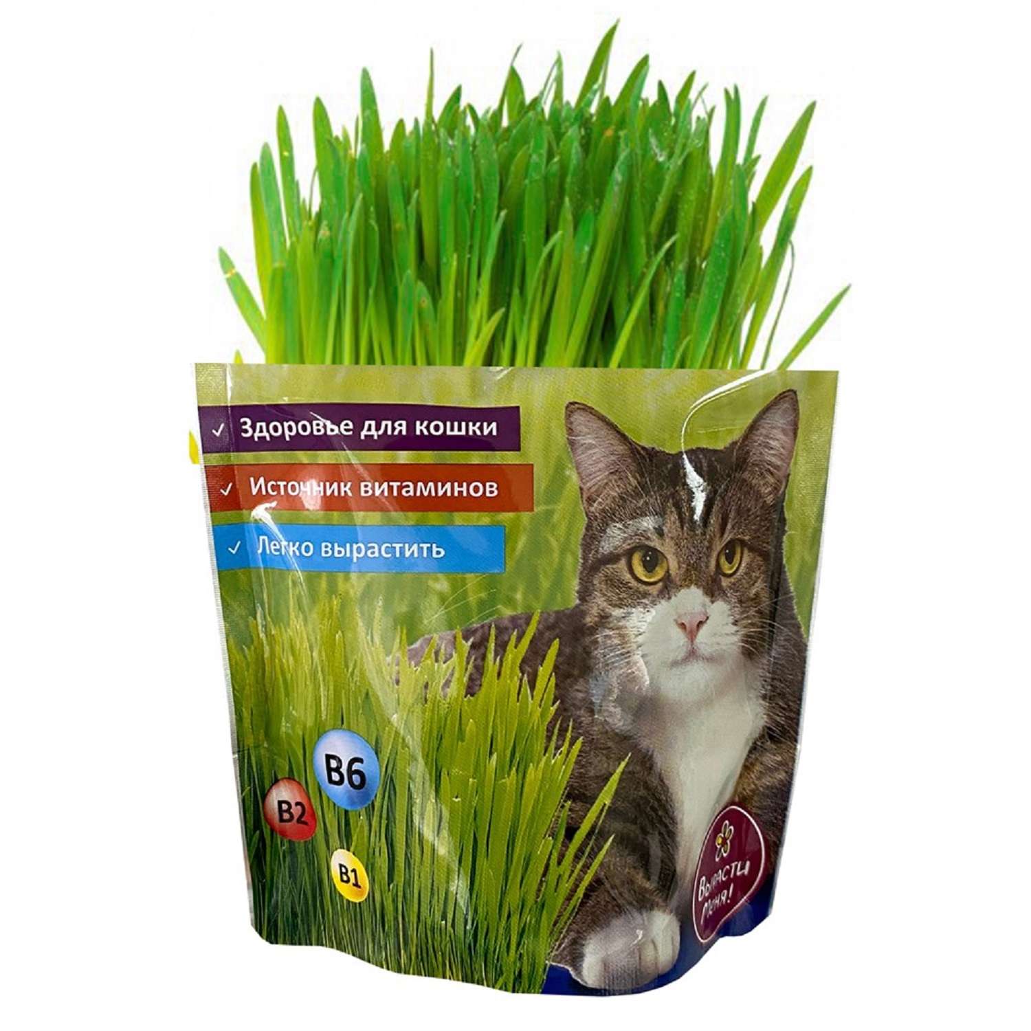 Лакомства для кошек Happy Plant Трава - фото 2