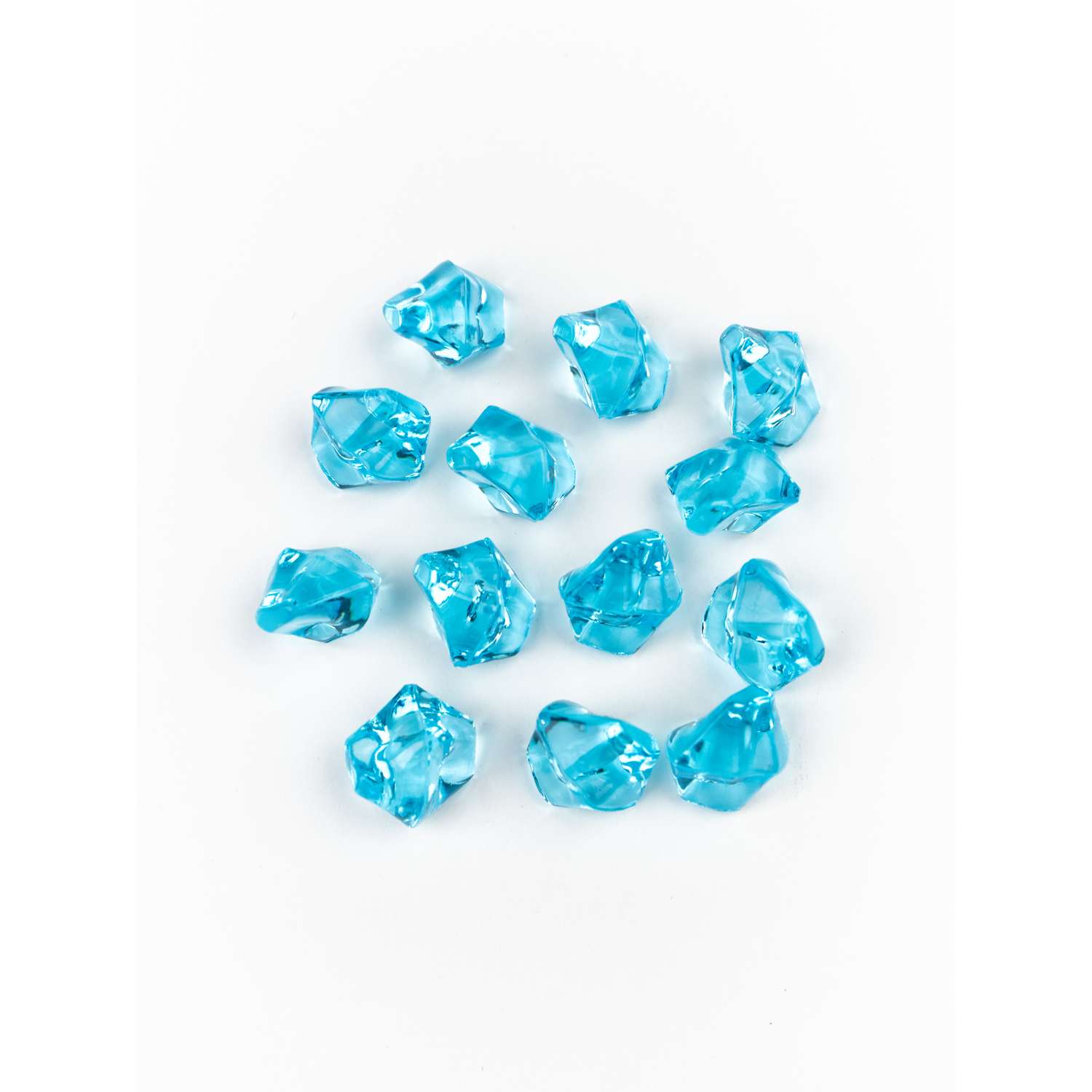 Камни декоративные из акрила Color Si Голубой 150 шт 11*14 мм - фото 1