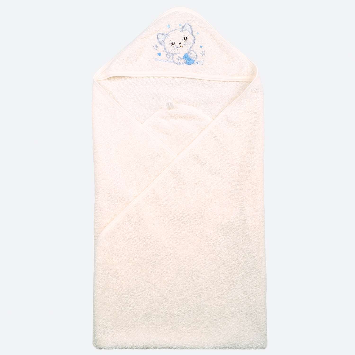 Пеленка-полотенце LEO молочный размер 95*95 - фото 2