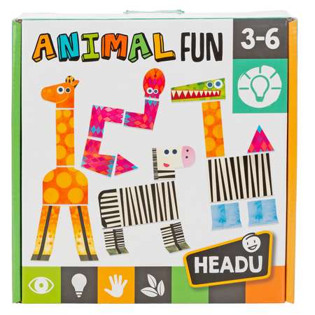 Игра настольная развививающая HEADU Удивительные животные для детей с 3 лет