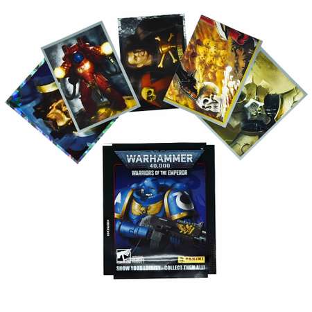 Набор коллекционных наклеек Panini WARHAMMER 40000 12 пакетиков в экоблистере