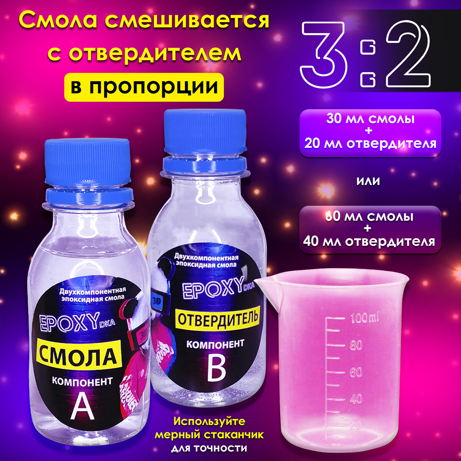 Набор для творчества MINI-TOYS Эпоксидная смола/EPOXYdka Normal BOX Combo/Молды силикон/Красители - фото 10