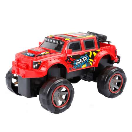 Машина New Bright РУ 1:18 Dino Trucks Красная 1845