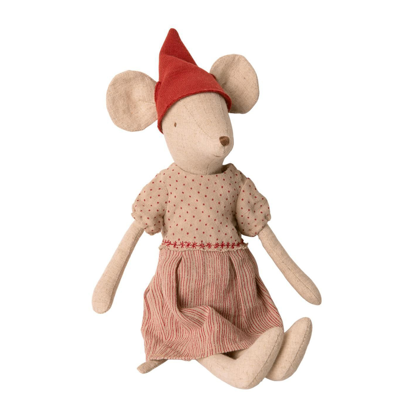 Мягкая игрушка Maileg Рождественская мышка медиум - фото 2