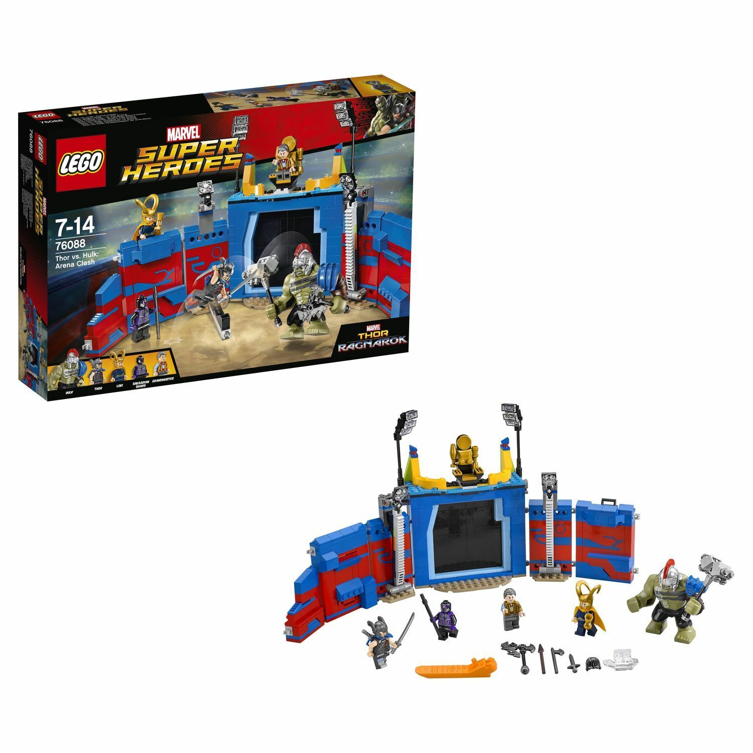 Конструктор LEGO Super Heroes Тор против Халка: Бой на арене (76088) купить  по цене 4999 ₽ в интернет-магазине Детский мир