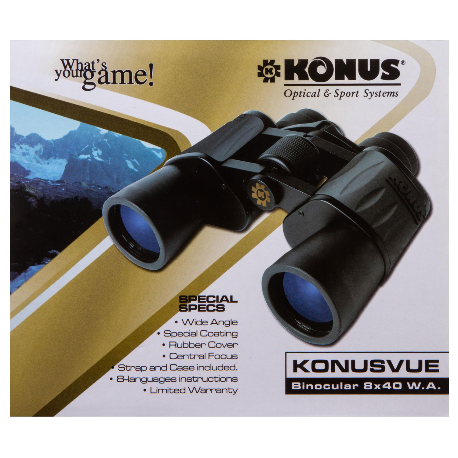 Бинокль Konus Konusvue 8x40 WA - фото 12