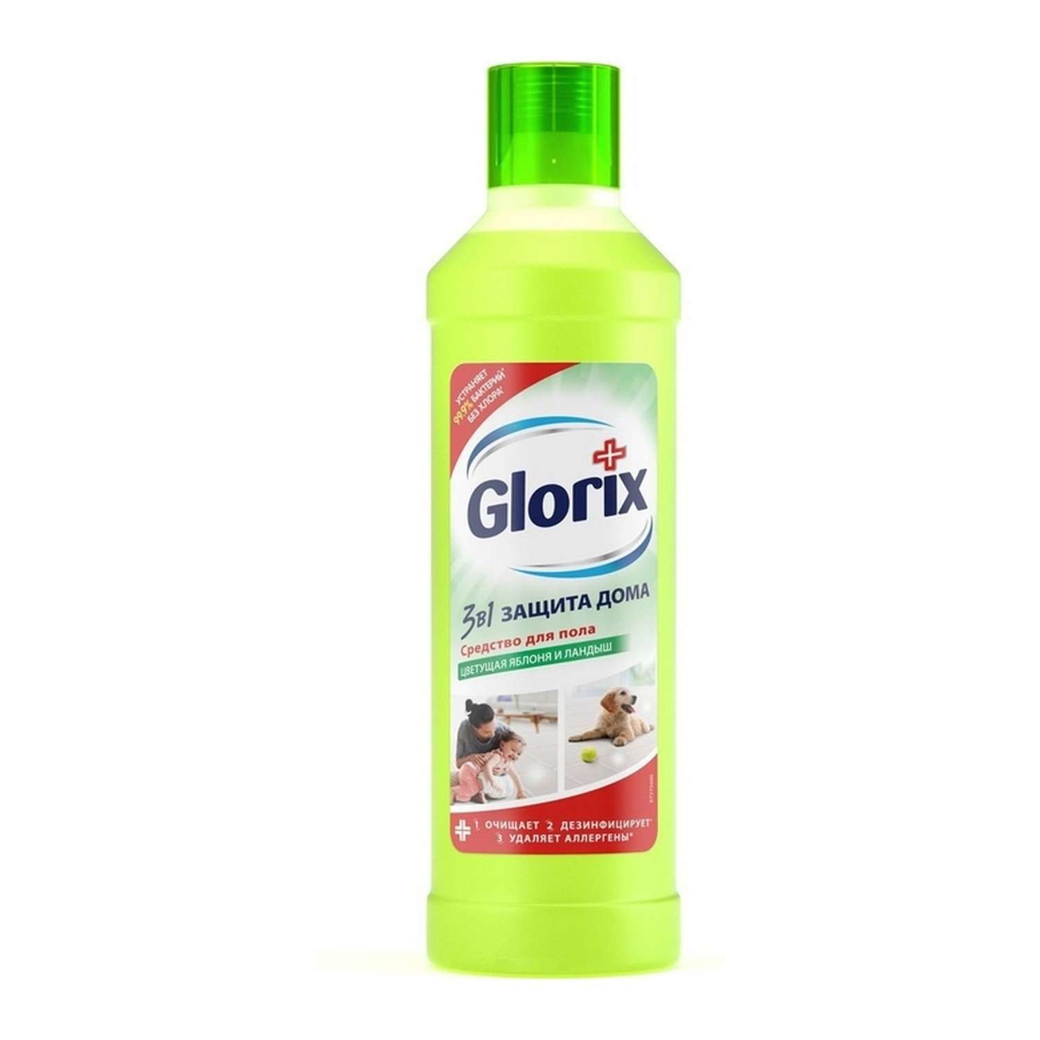 Средство для мытья пола Glorix Цветущая яблоня и ландыш 1л - фото 1