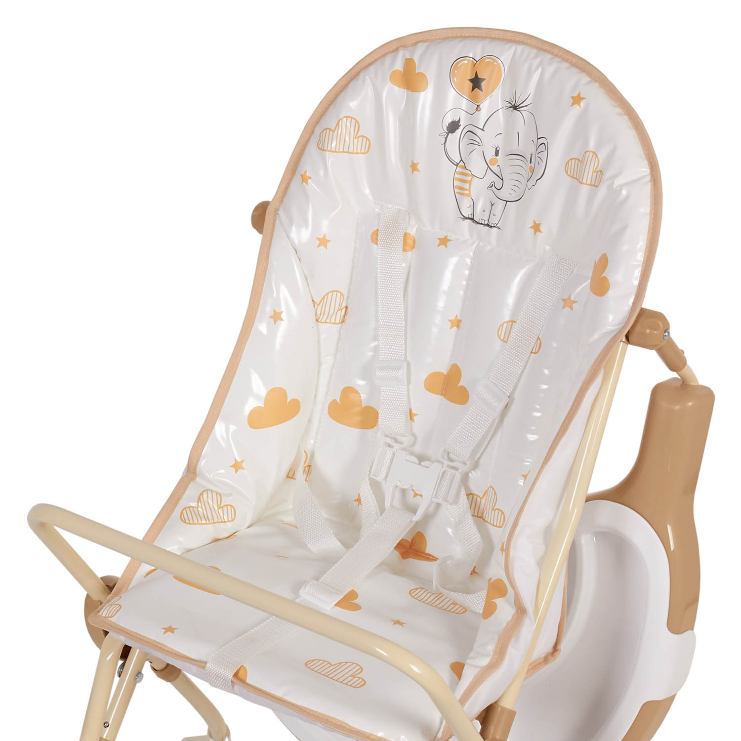 Стул для кормления Polini kids 252 Слоник Макиато - фото 11