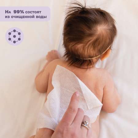 Влажные салфетки INOCHIBABY 3D текстурирование 80 шт