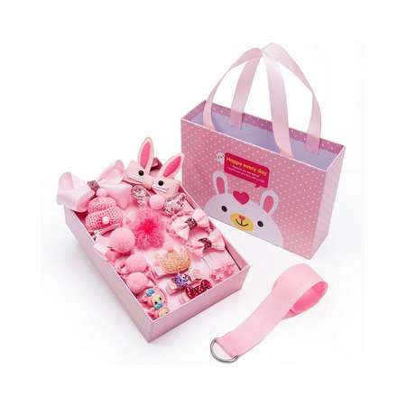 Подарочный набор заколок Seichi для девочек светло-розовый