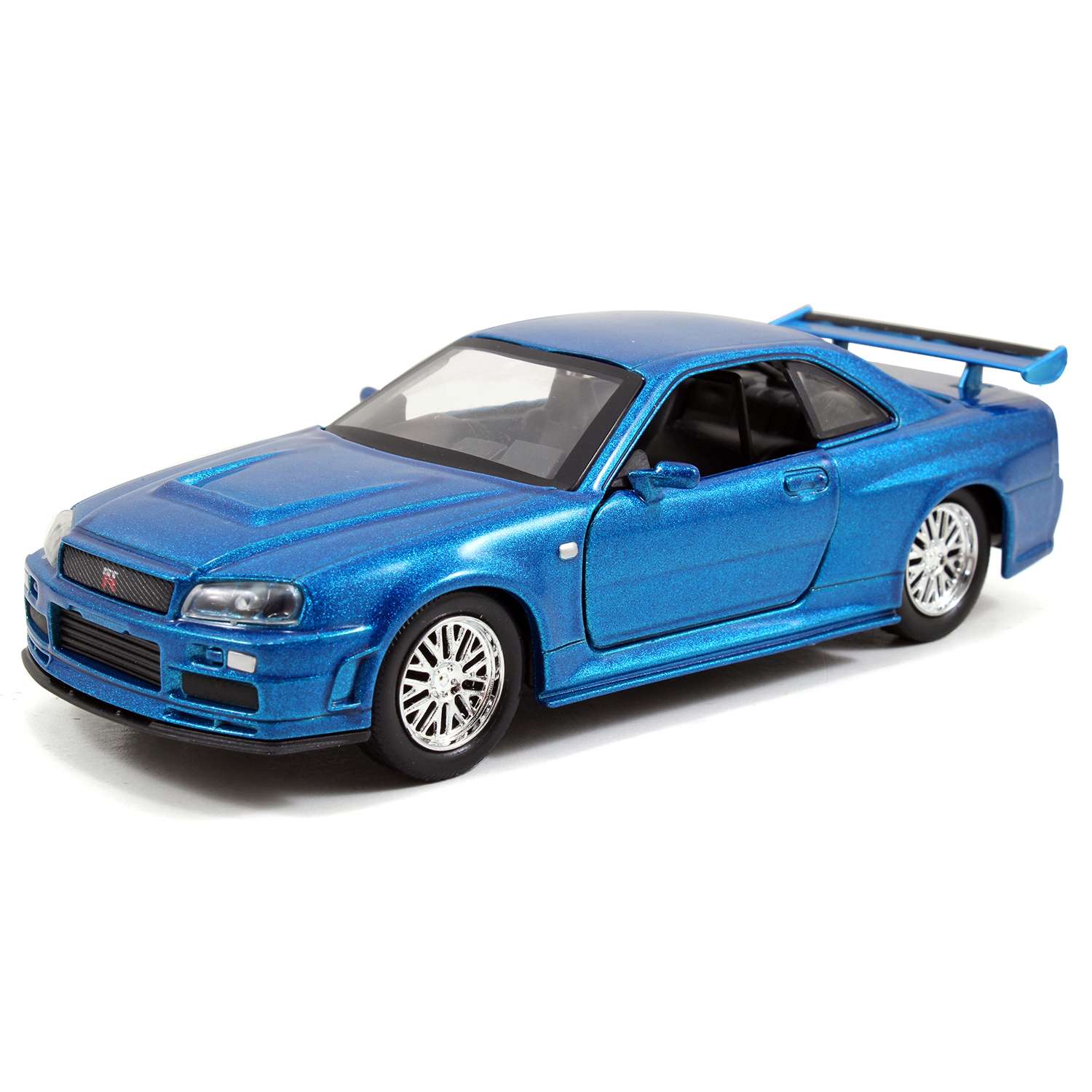 Автомобиль Jada Nissan Skyline GTR R34 1:24 голубой ТоуR229 - фото 1