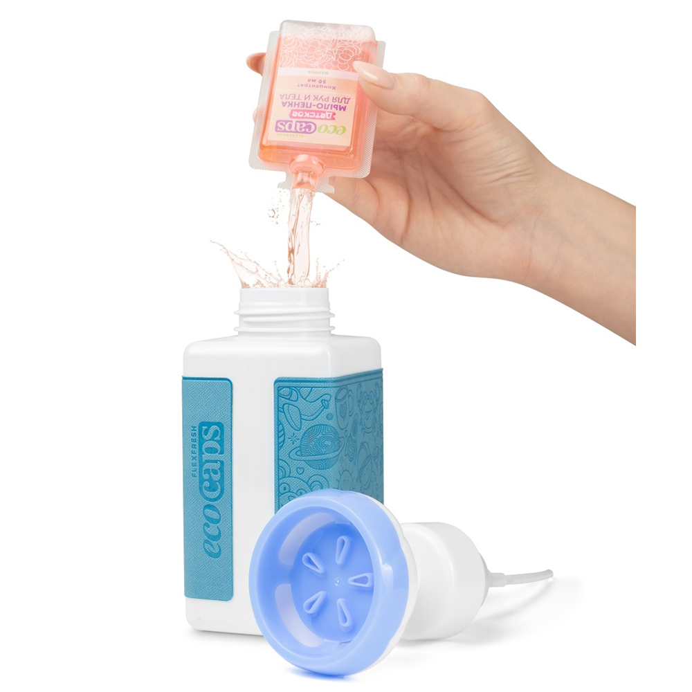 Пенный диспенсер EcoCaps + Капсула-концентрат детского мыла с ароматом малины в подарок - фото 2