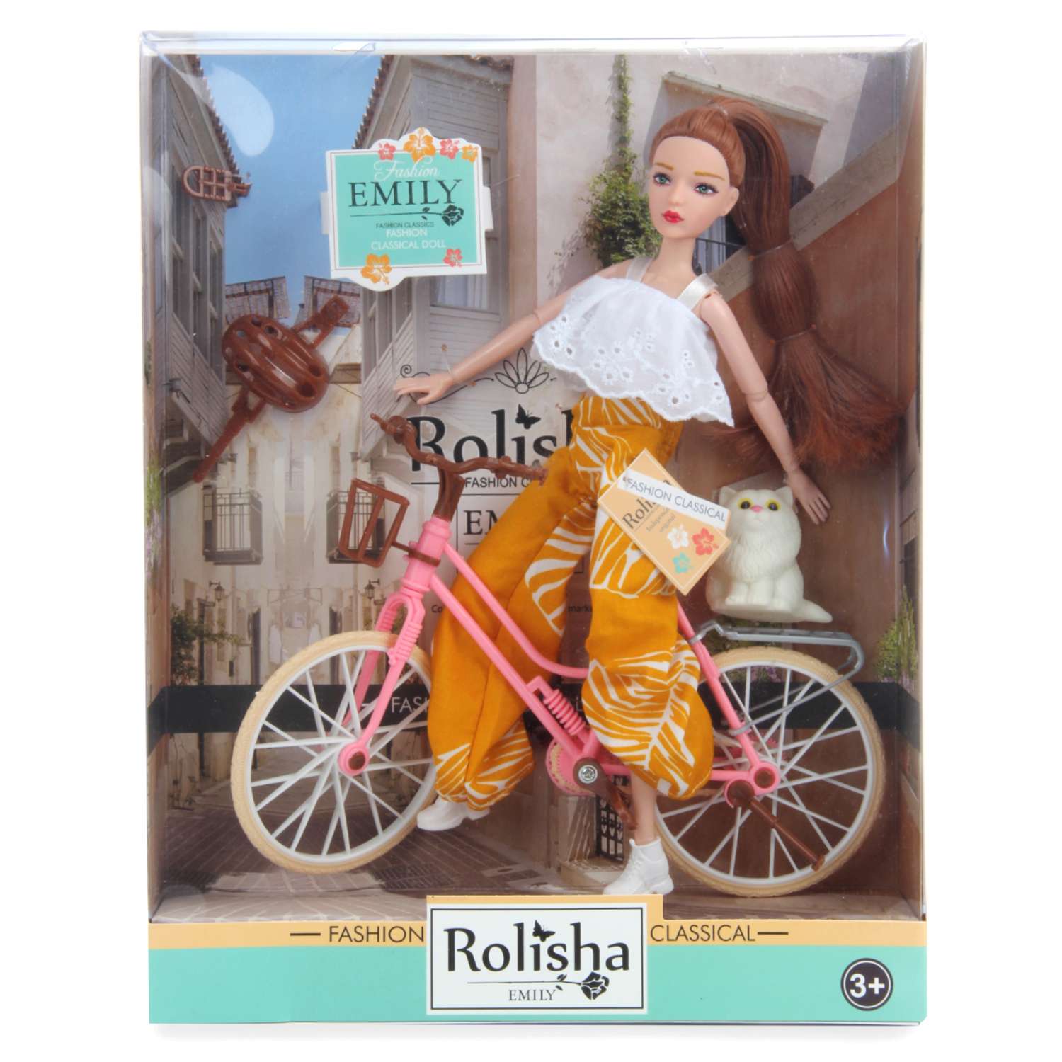 Кукла Veld Co шарнирная на велосипеде 115953 - фото 5