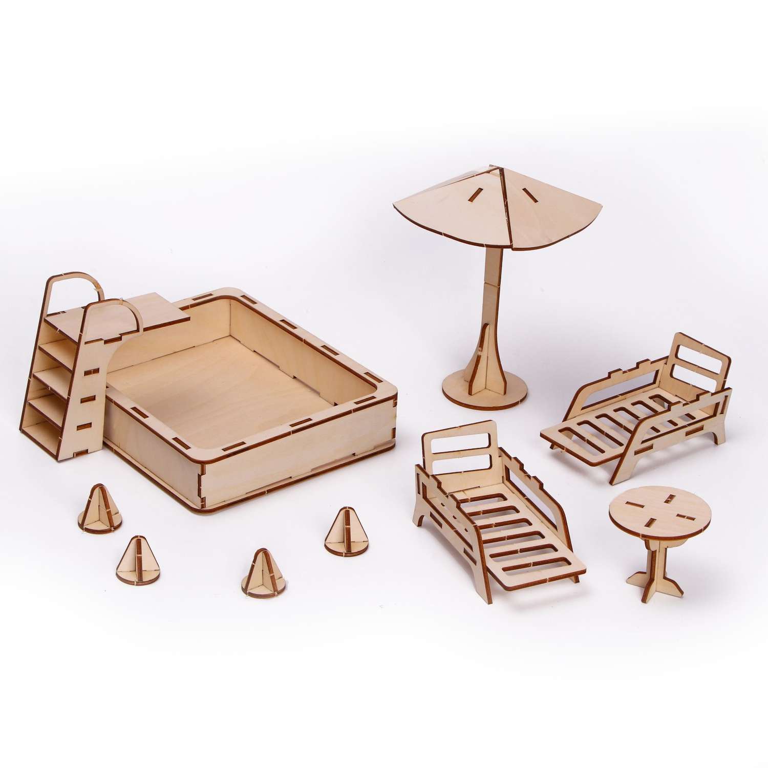 Игровой набор Лесная мастерская кукольной мебели «Пляж» 7878123 - фото 1