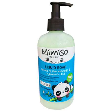 Жидкое мыло Mimiso c экстрактами алое бамбука и гиалуроновой кислотой 450 мл