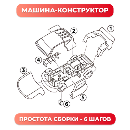 Автомобиль Пламенный мотор красный