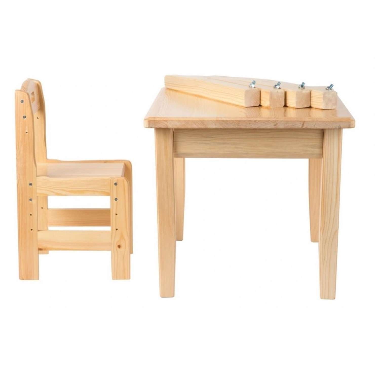 Набор мебели Мебель для дошколят стол со стульчиком регулируемый для детей от 4 до 8 лет - фото 2