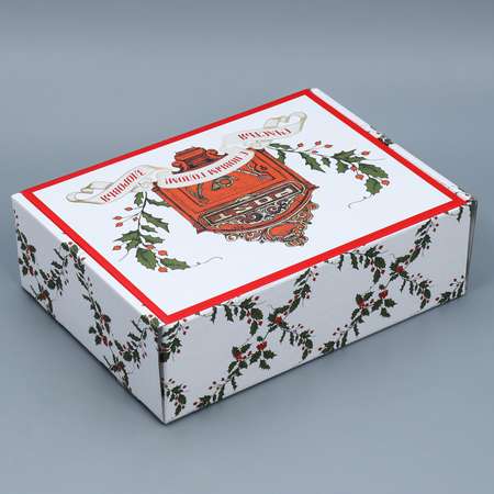 Коробка Дарите Счастье складная «Ретро почта». 30.7×22×9.5 см