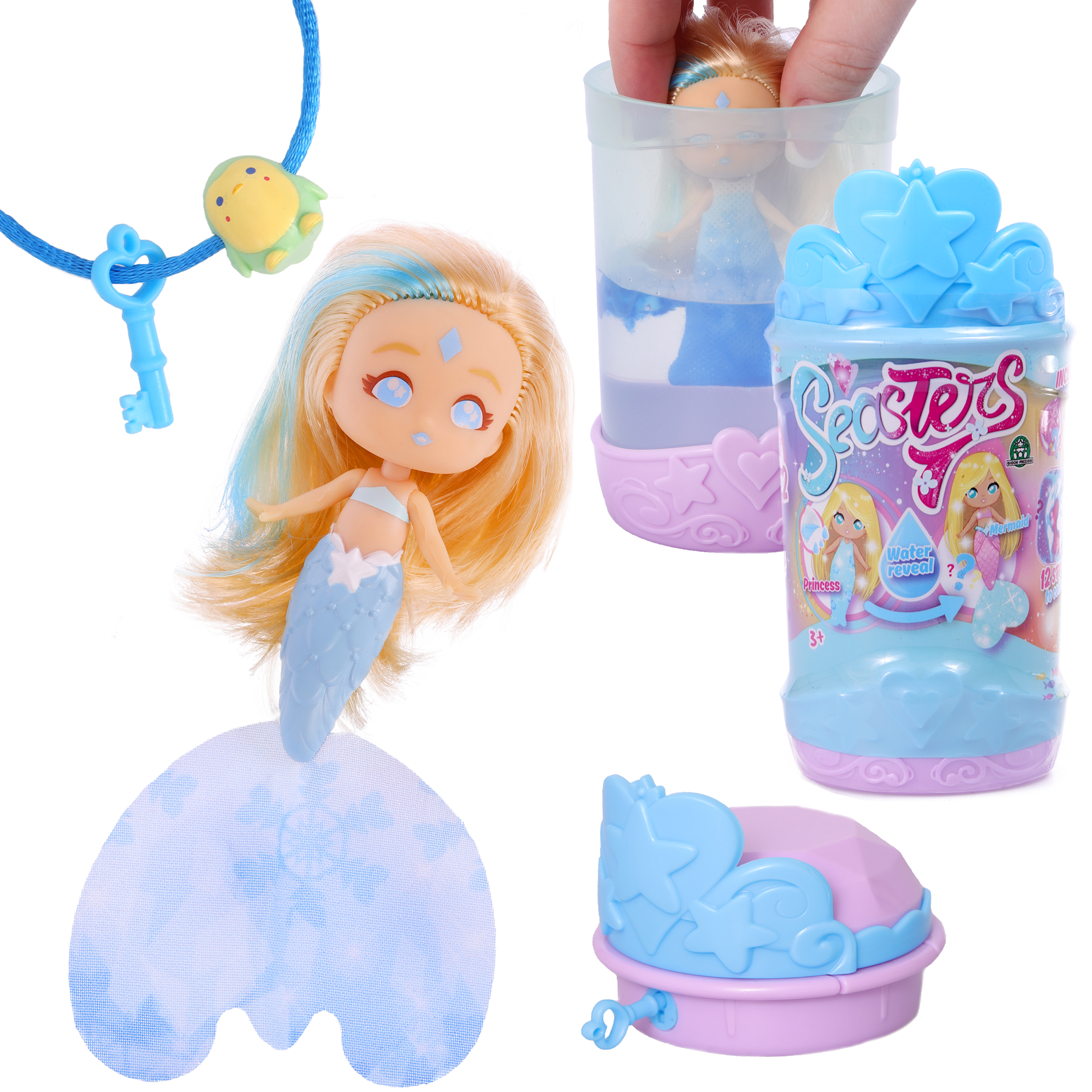 Кукла-сюрприз SEASTERS СиСтерс Принцесса русалка Арджа набор с аксессуарами и питомцем EAT15100 - фото 4
