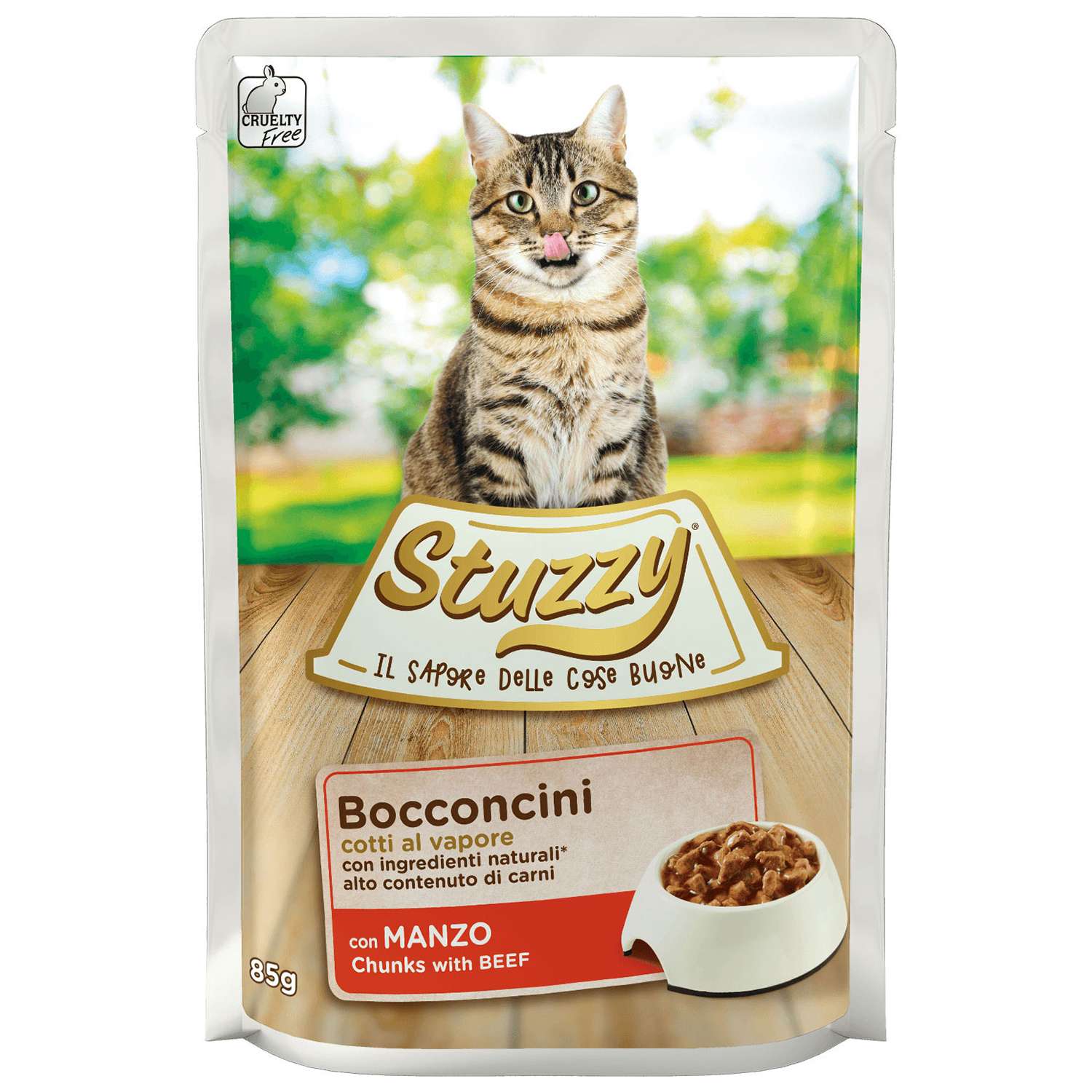 Корм для кошек Stuzzy 85г Bocconcini говядина в соусе пауч - фото 1