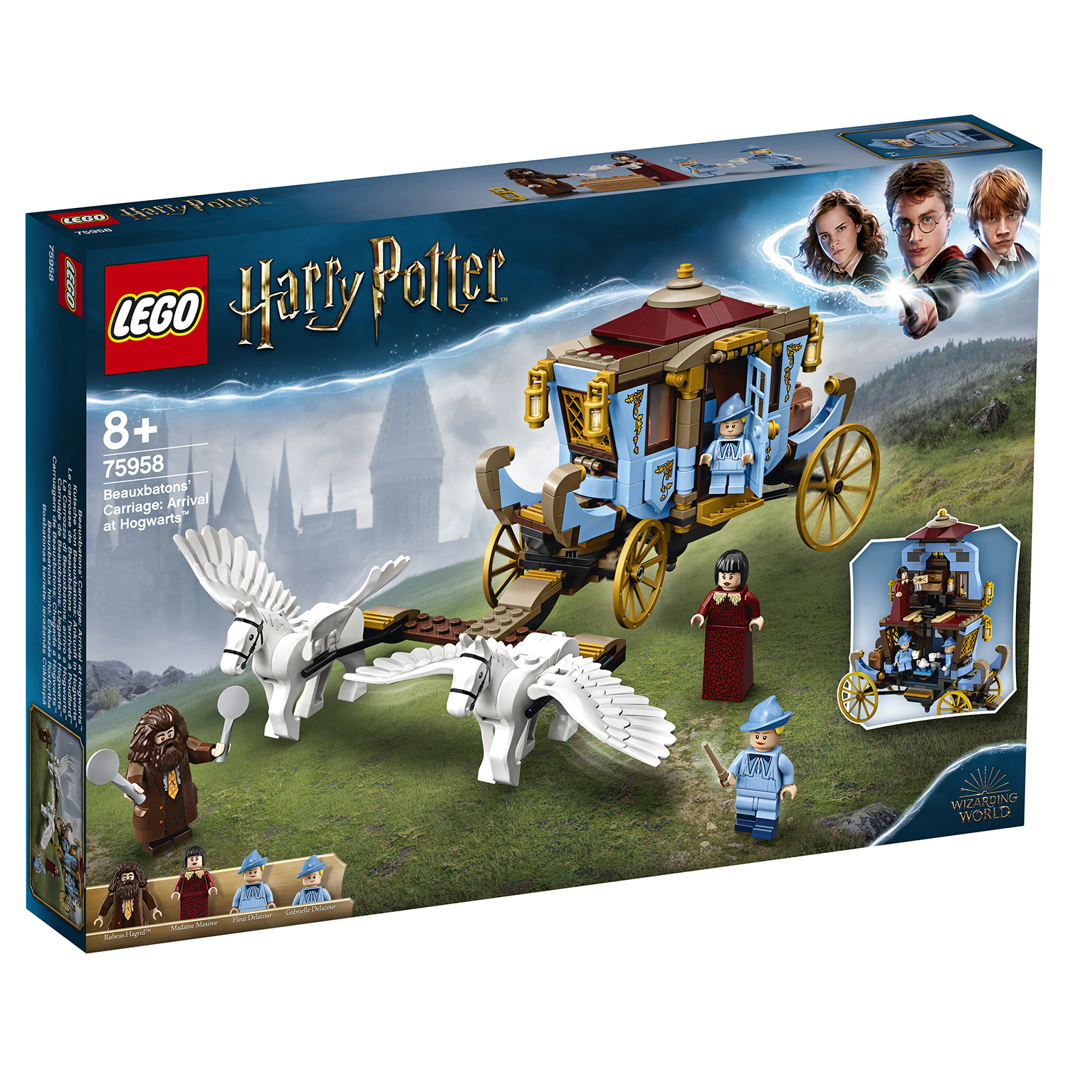 Конструктор LEGO Harry Potter Карета школы Шармбатон: приезд в Хогвартс  75958 купить по цене 3799 ₽ в интернет-магазине Детский мир