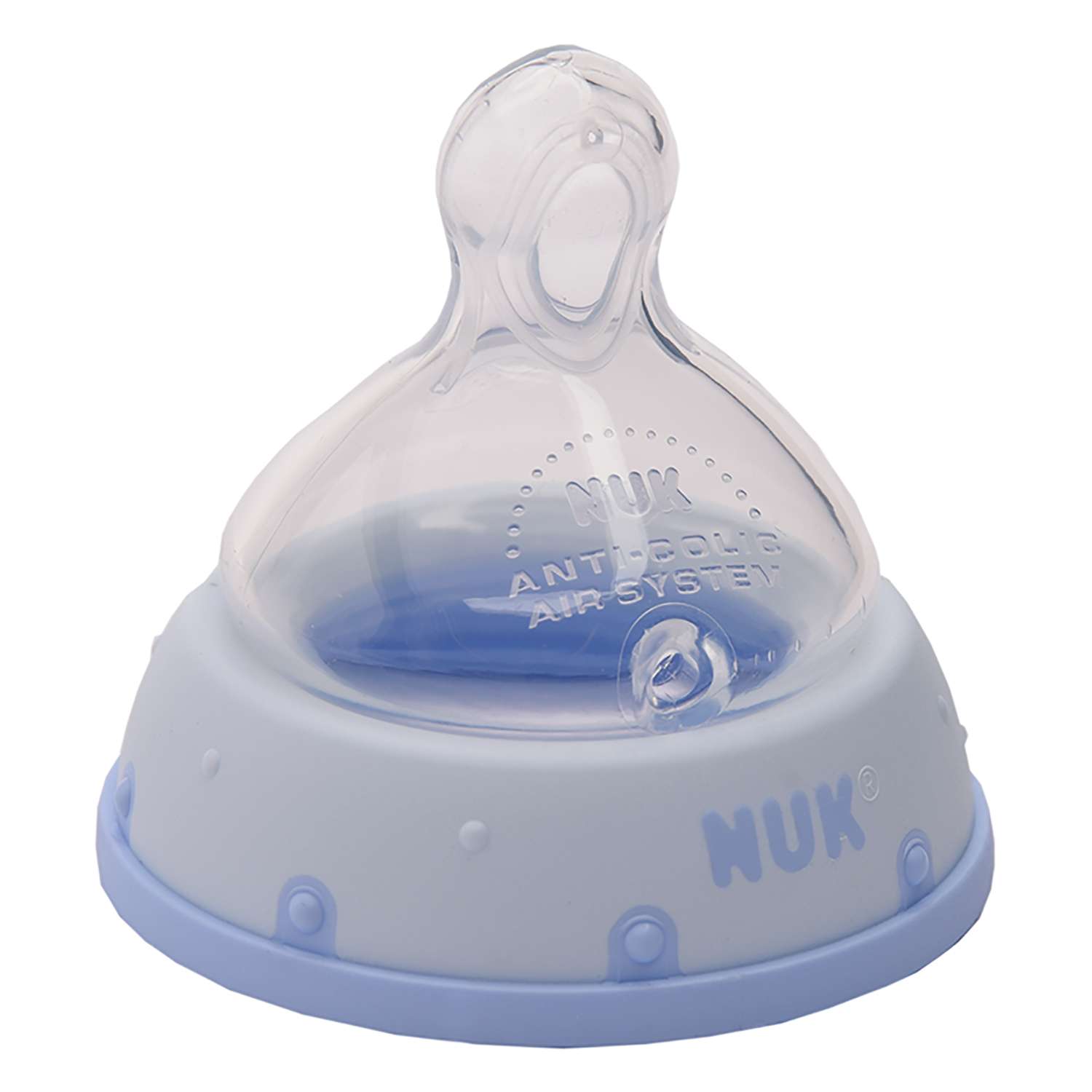 Бутылочка Nuk First Choice Baby Rose 150 мл Голубая с силиконовой соской для пищи М-1 - фото 7