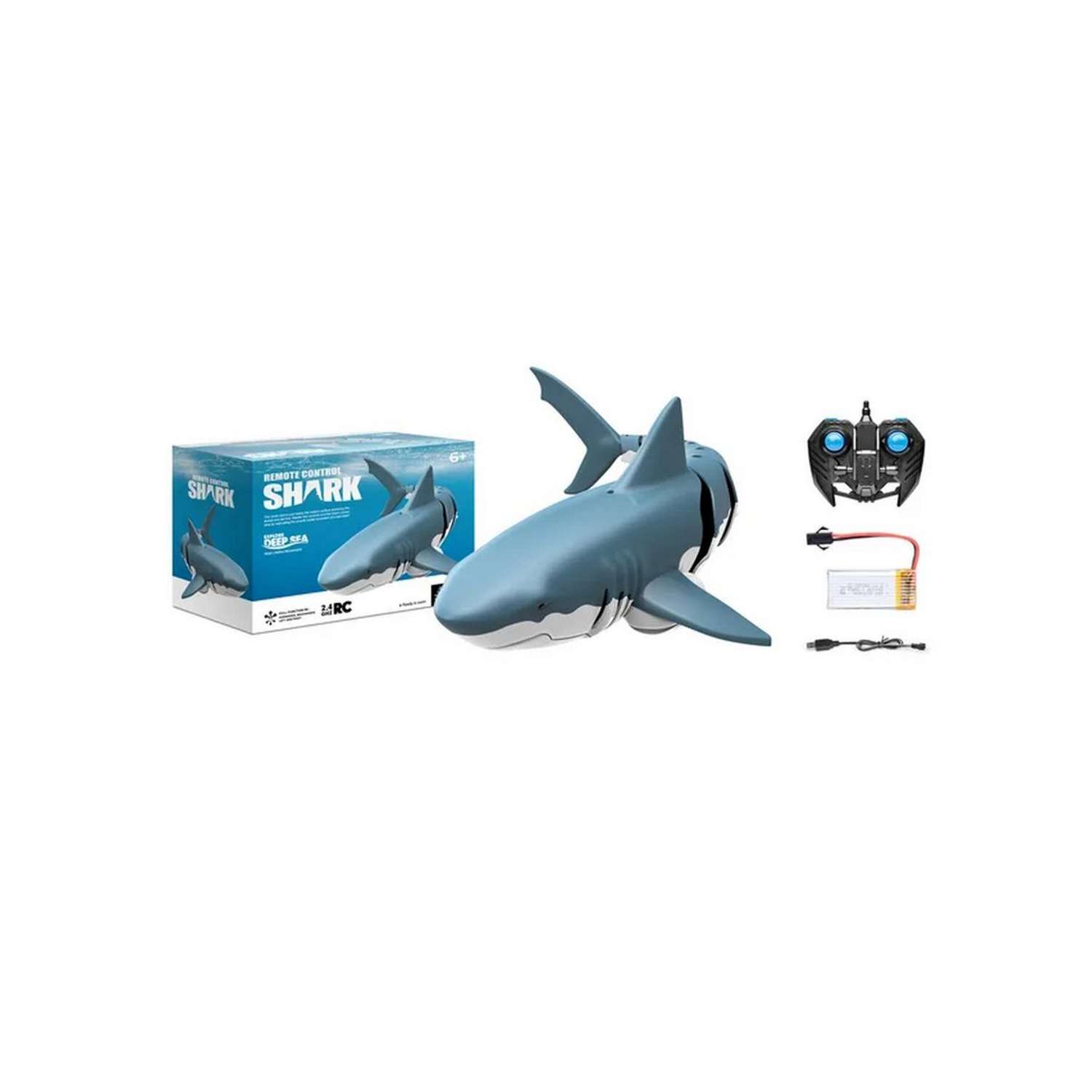 Акула игрушка ЦДМ Игрушки радиоуправляемая плавающая - фото 1