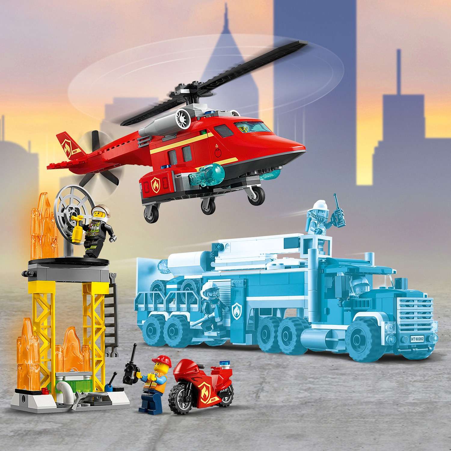 Конструктор LEGO City Fire Спасательный пожарный вертолёт 60281 - фото 9
