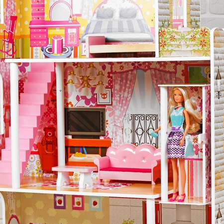 Кукольный дом Sima-Land Яркий интерьер с мебелью