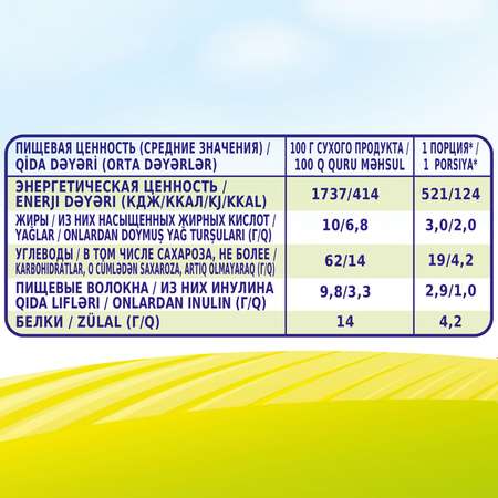 Каша молочная Bebi Premium 5 злаков малина-абрикос 200г с 6месяцев