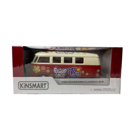 Модель KINSMART Фольксваген Classical bus 1962 1:32 красный