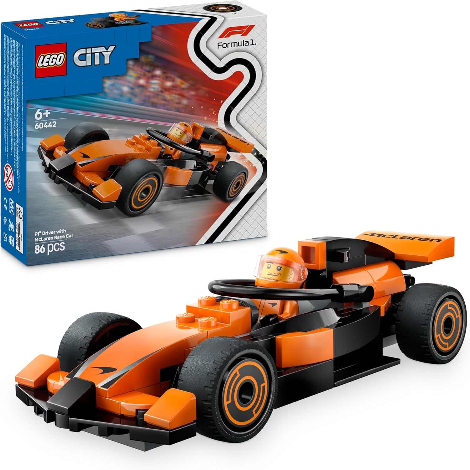 Конструктор LEGO Формула 1 Горщик на McLaren 60442 - фото 1