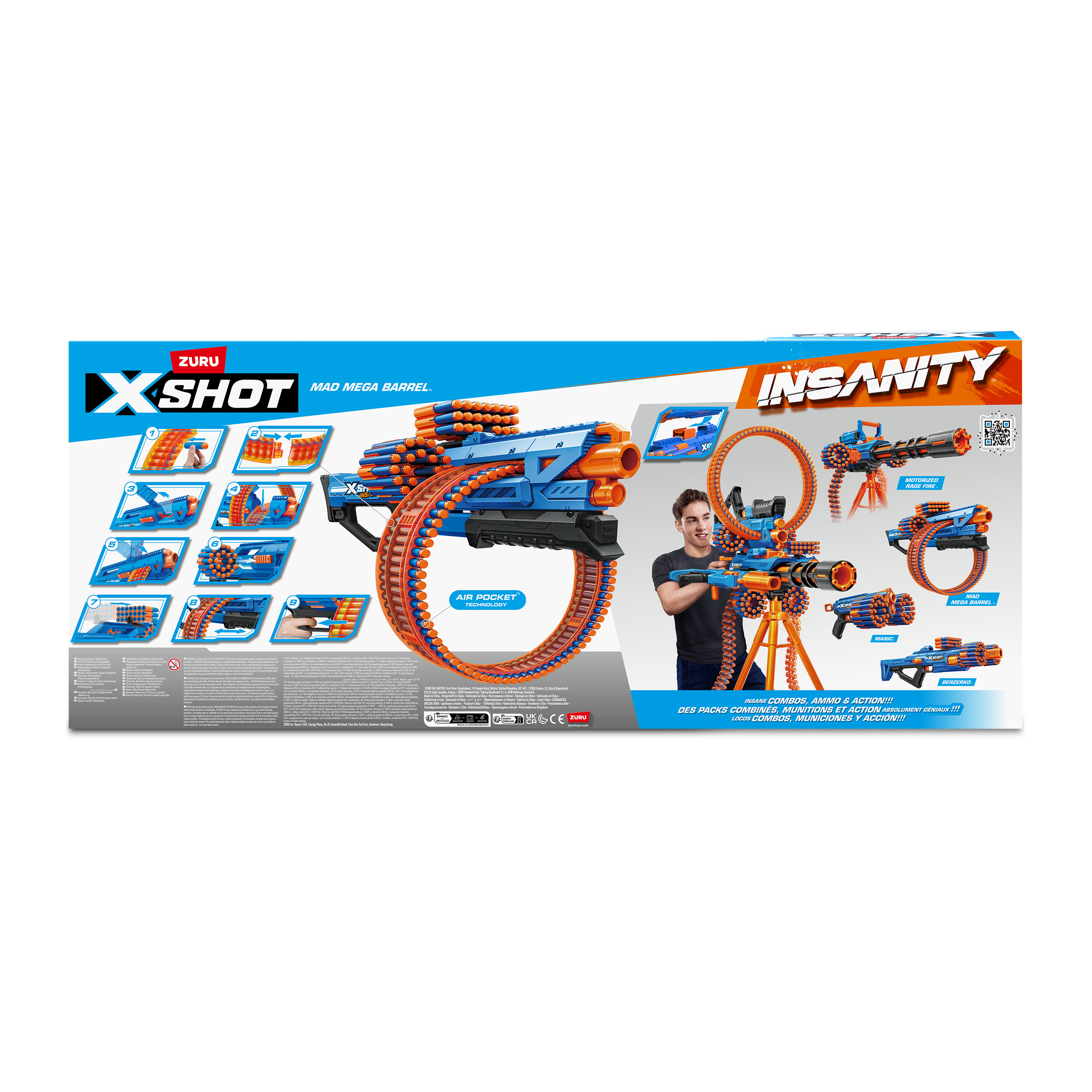 Набор игровой XSHOT Insanity Mad Mega Barrel 36609 - фото 17