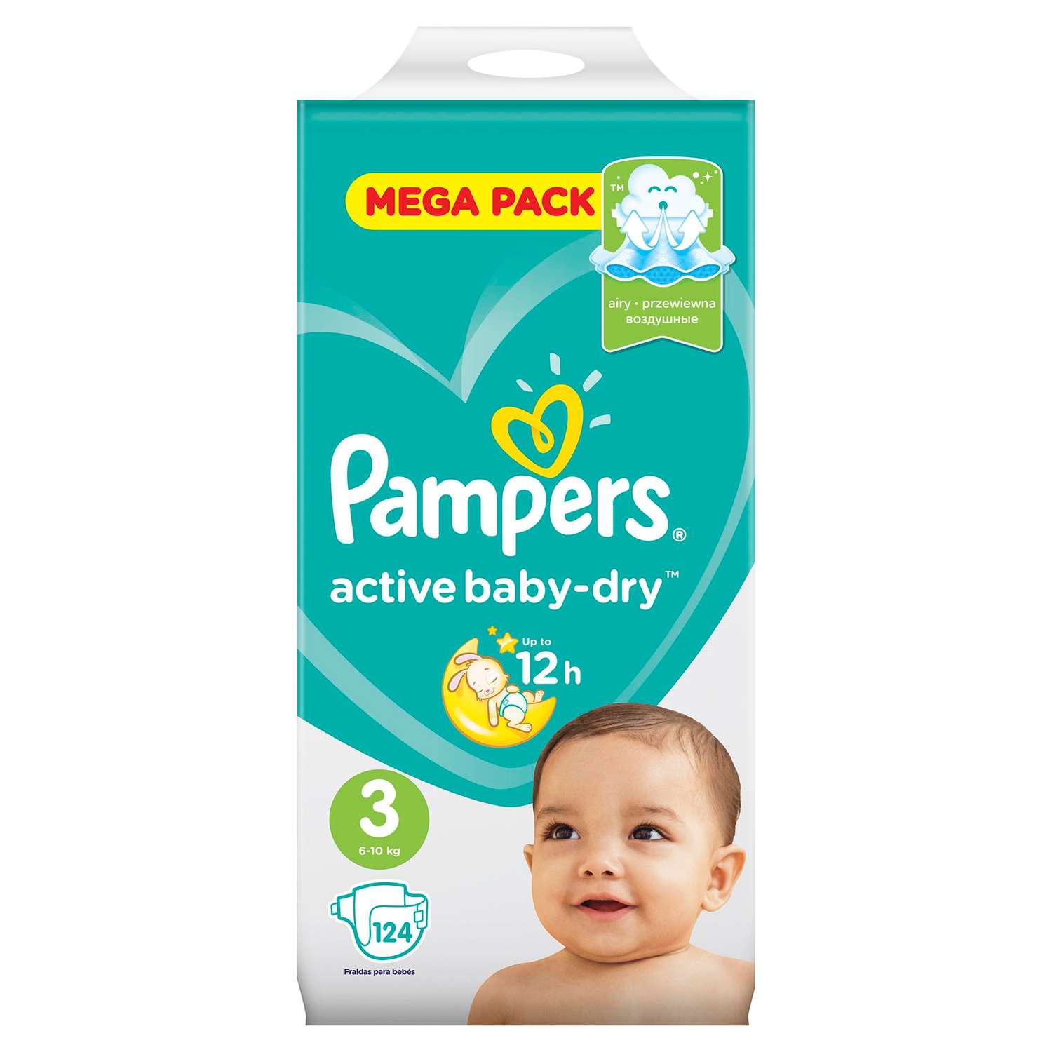 Подгузники Pampers Active Baby-Dry 3 6-10кг 124шт - фото 8