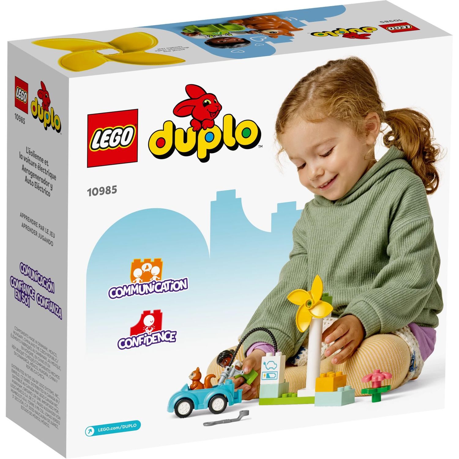 Конструктор LEGO DUPLO Ветряная турбина и электромобиль 10985 - фото 5