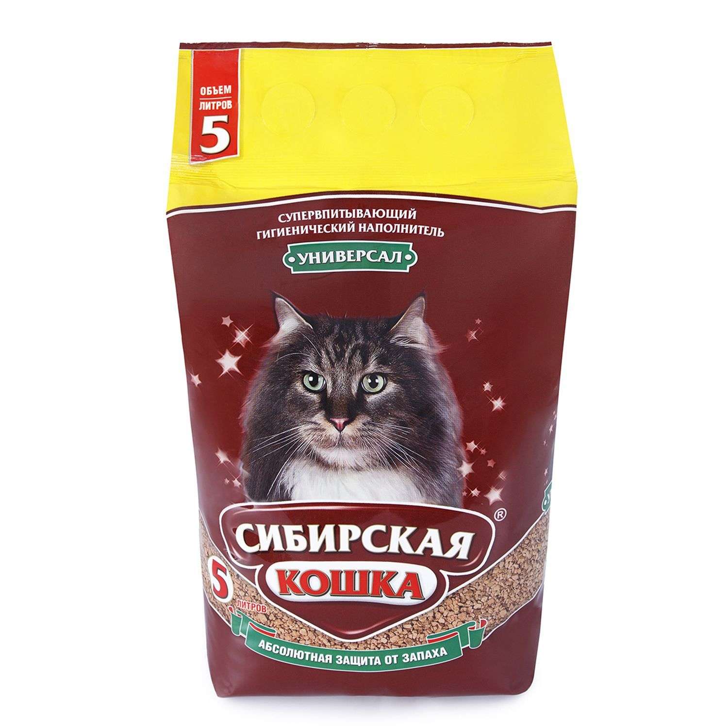 Наполнитель для кошек Сибирская кошка Универсал впитывающий 5л - фото 1