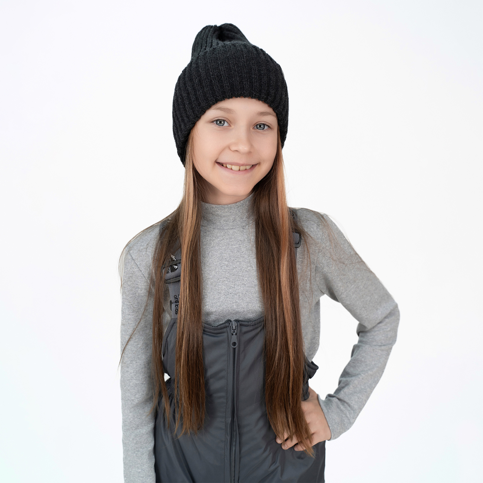 Шапка Arctic kids Ш-120 антрацит - фото 3