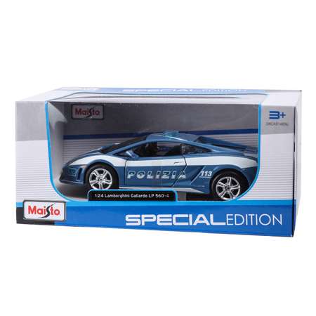 Машина MAISTO 1:24 Lamborghini Gallardo Lp560-4 Polizia Голубой 31299