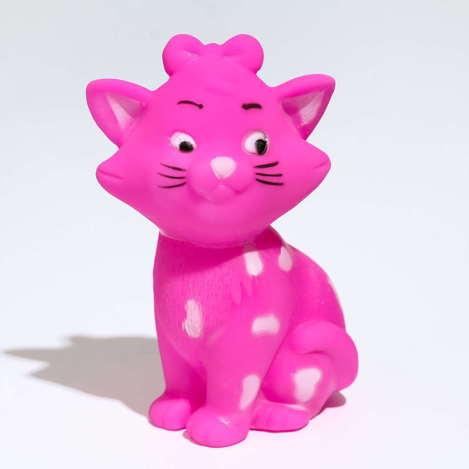 Игрушка Пижон пищащая «Кошечка» для собак 10 см розовая - фото 2