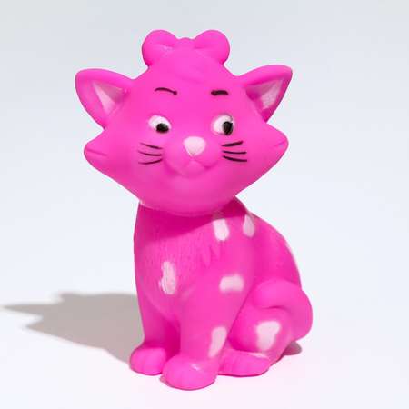 Игрушка Пижон пищащая «Кошечка» для собак 10 см розовая
