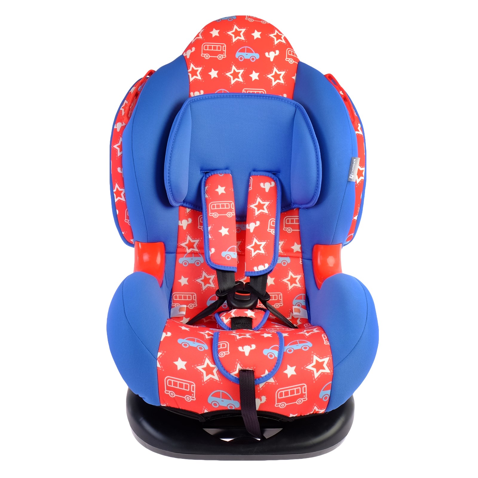 Автокресло Крошка Я Round Isofix цвет красный синий Джинс - фото 2