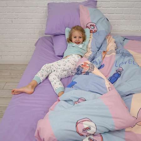 Комплект постельного белья BRAVO kids dreams Киты 1.5 спальный 3 предмета