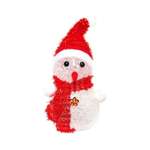 Игрушка новогодняя Uniglodis Светящийся снеговик красный