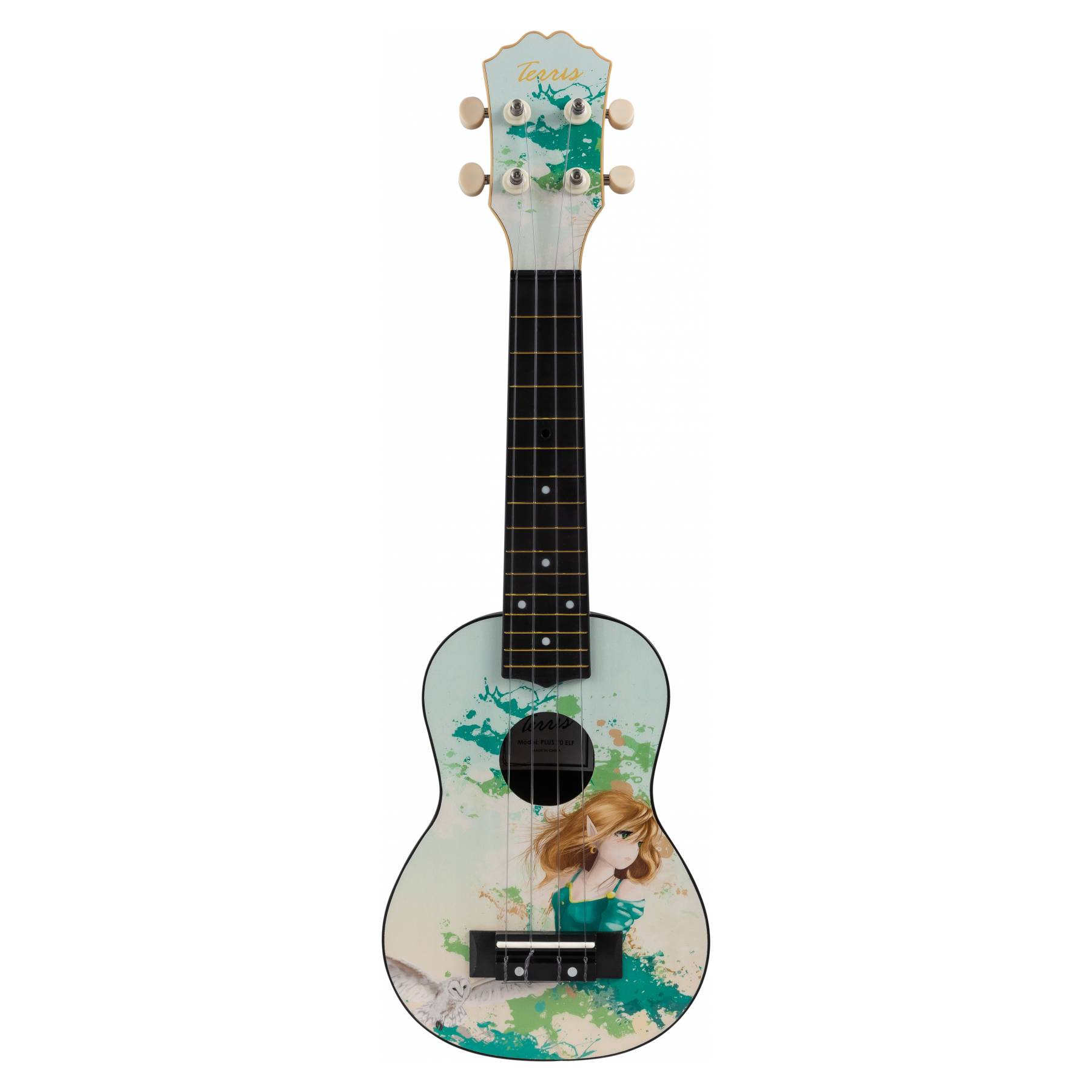 Гитара гавайская Terris укулеле сопрано PLUS-70 ELF - фото 2