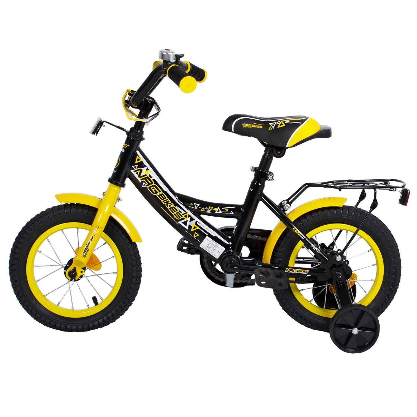 Велосипед NRG BIKES Sparrow 12 black-yellow - фото 9