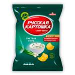 Чипсы картофельные Русская картошка со вкусом сметаны и лука 50г