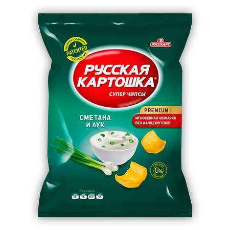 Чипсы картофельные Русская картошка со вкусом сметаны и лука 50г