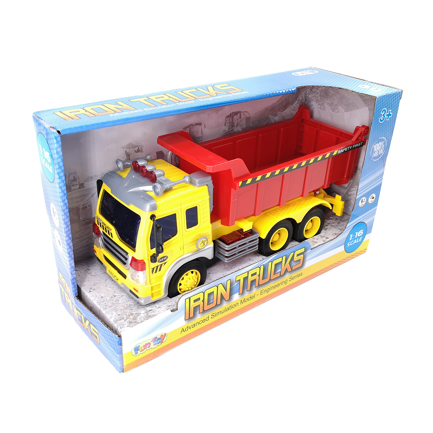 Грузовик Fun Toy электромеханический инерционный Самосвал 44404/12 44404/12 - фото 3