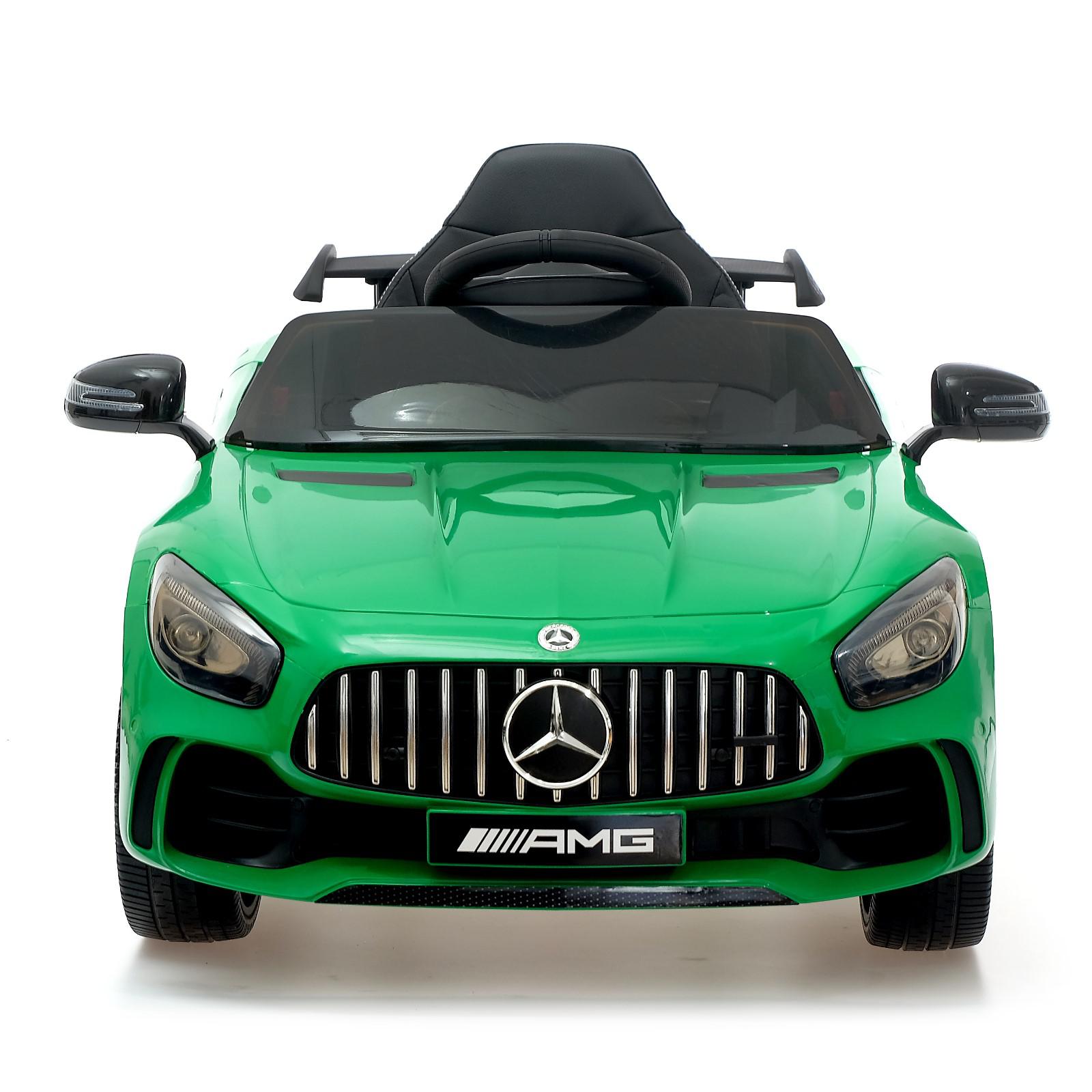 Электромобиль Sima-Land MERCEDES-BENZ GT-R AMG EVA колёса кожаное сидение цвет зеленый - фото 5