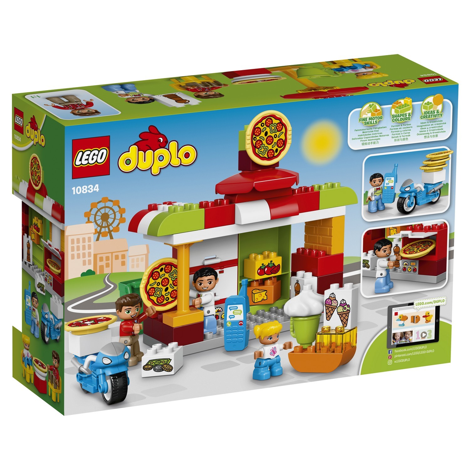 Конструктор LEGO DUPLO Town Пиццерия (10834) купить по цене 999 ₽ в  интернет-магазине Детский мир